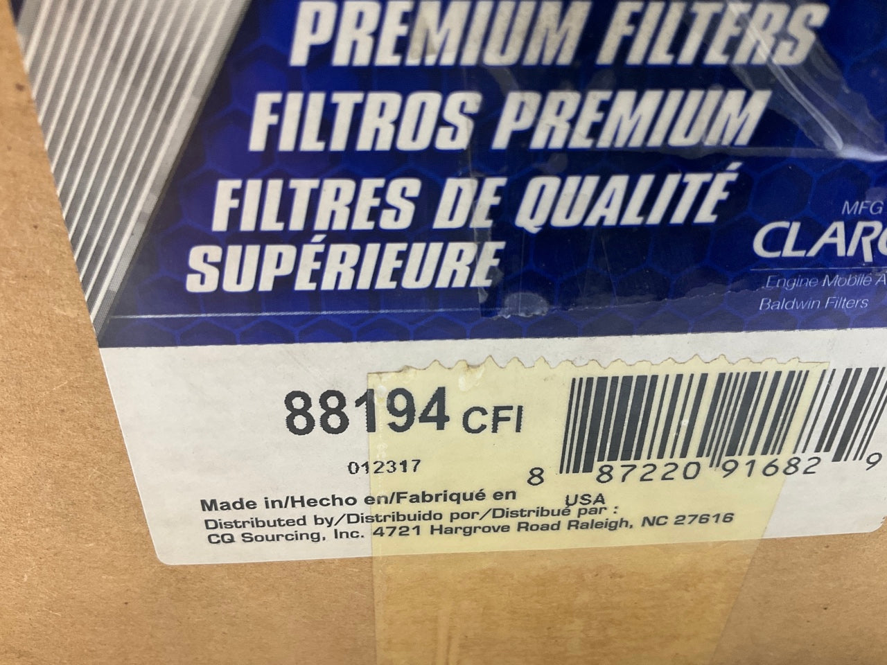 Carquest 88194 Air Filter - Replaces PA30013, 360628319, LAF4146, 46194, AF2050