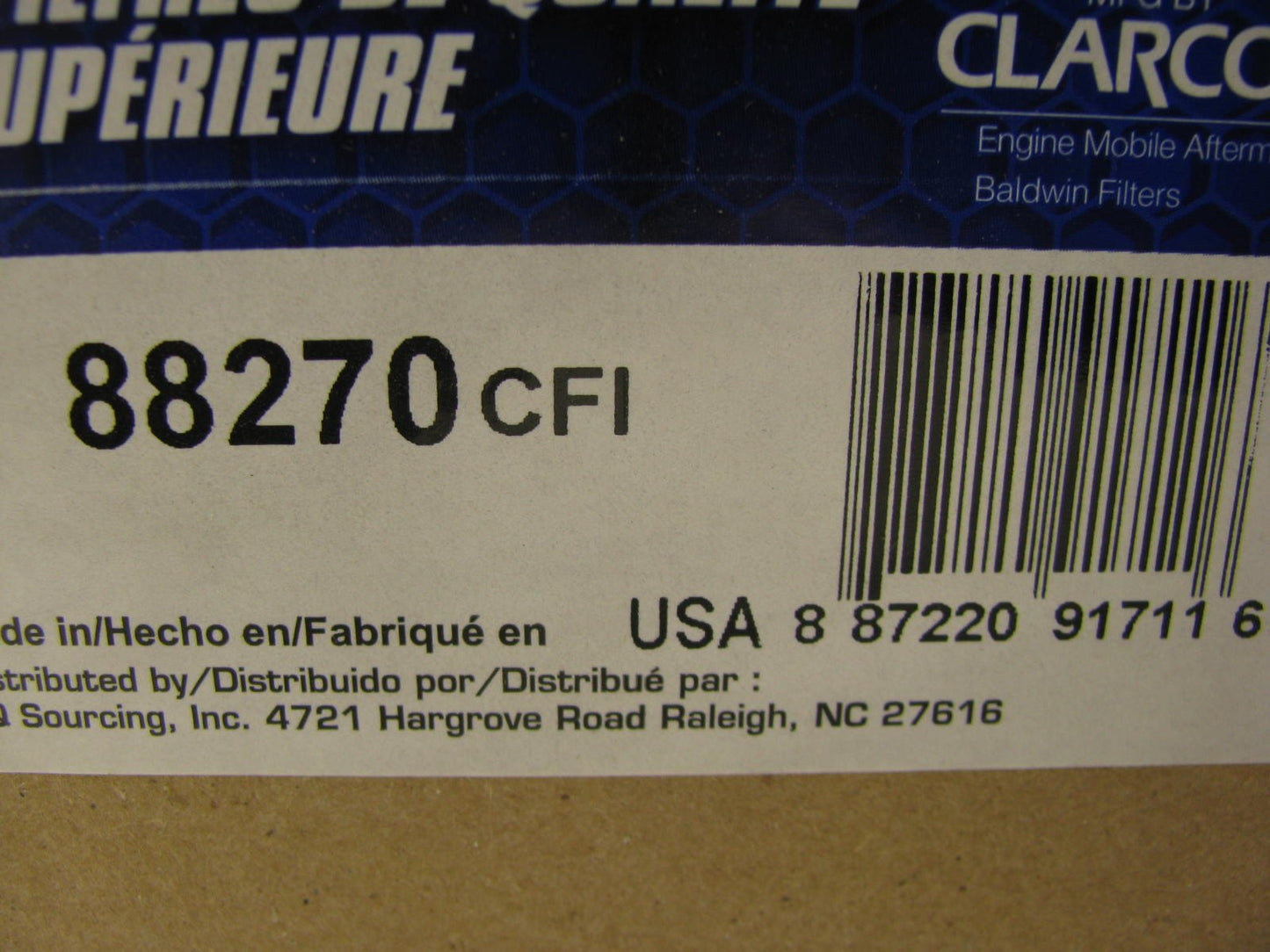 Carquest 88270 Air Filter Replaces 46270 A24426 A22011 6270 2645 PA3895-FN