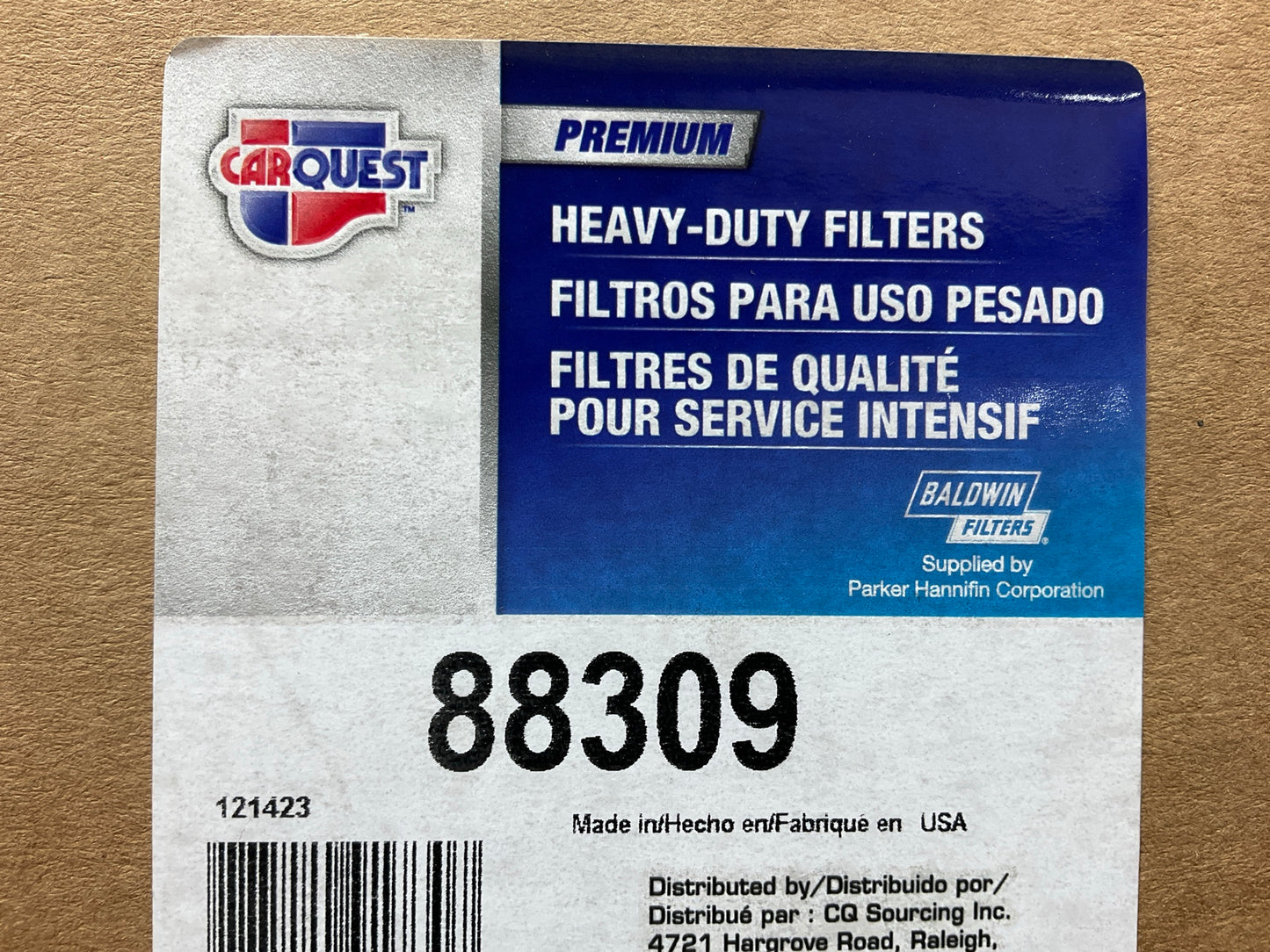 Carquest 88309 Air Filter - Replaces 46309, PA2725, P526411, 3I1042, 2W4246