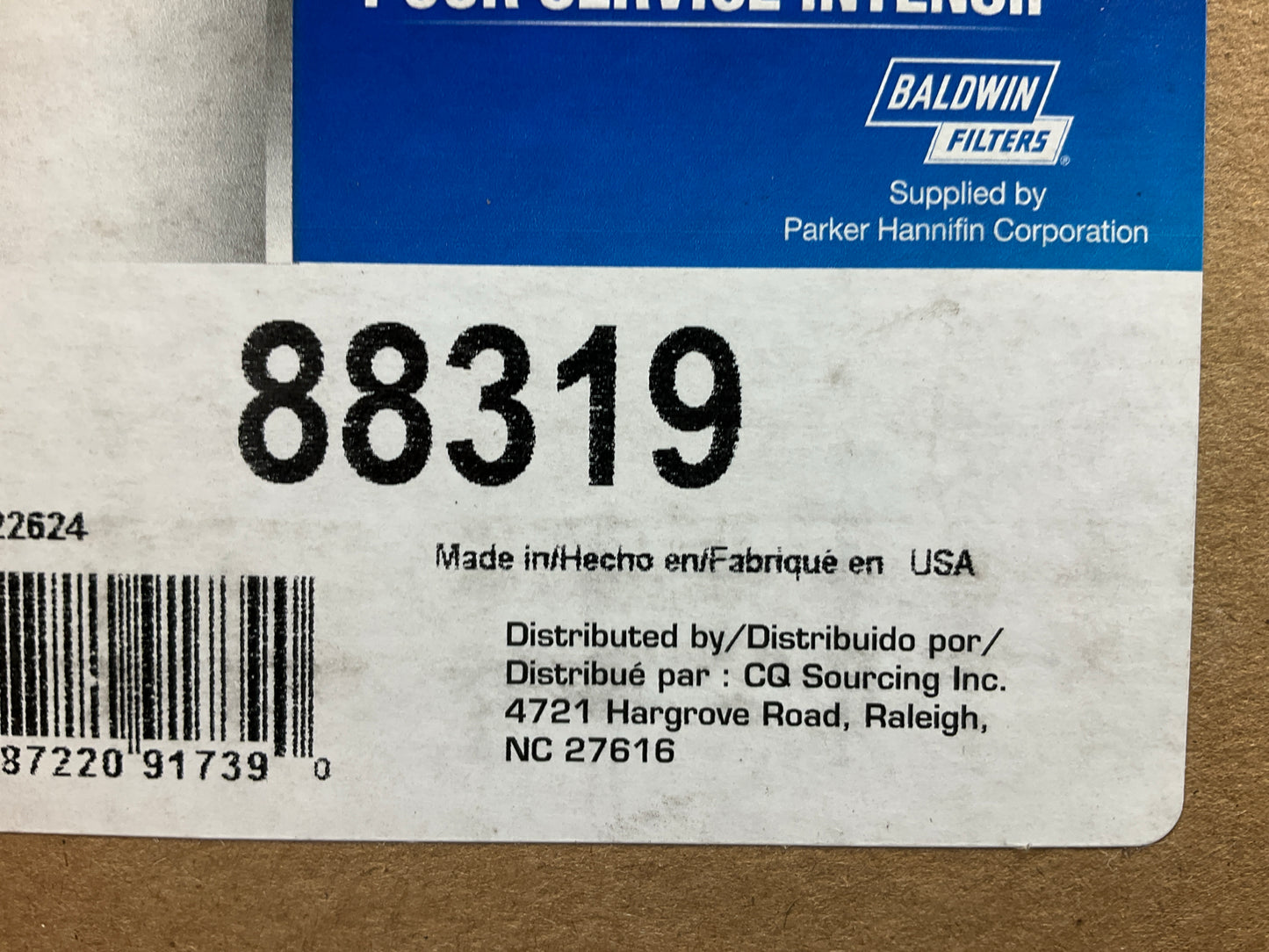 Carquest 88319 Air Filter - Replaces 46319, PA2701, P606482, AF4666, CA7207