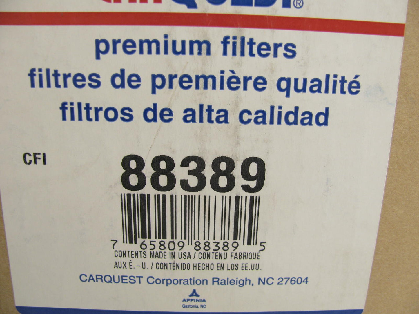 Carquest 88389 Air Filter Replaces CAK253 46389 A45159 LAF8528 AF2107 AF807K