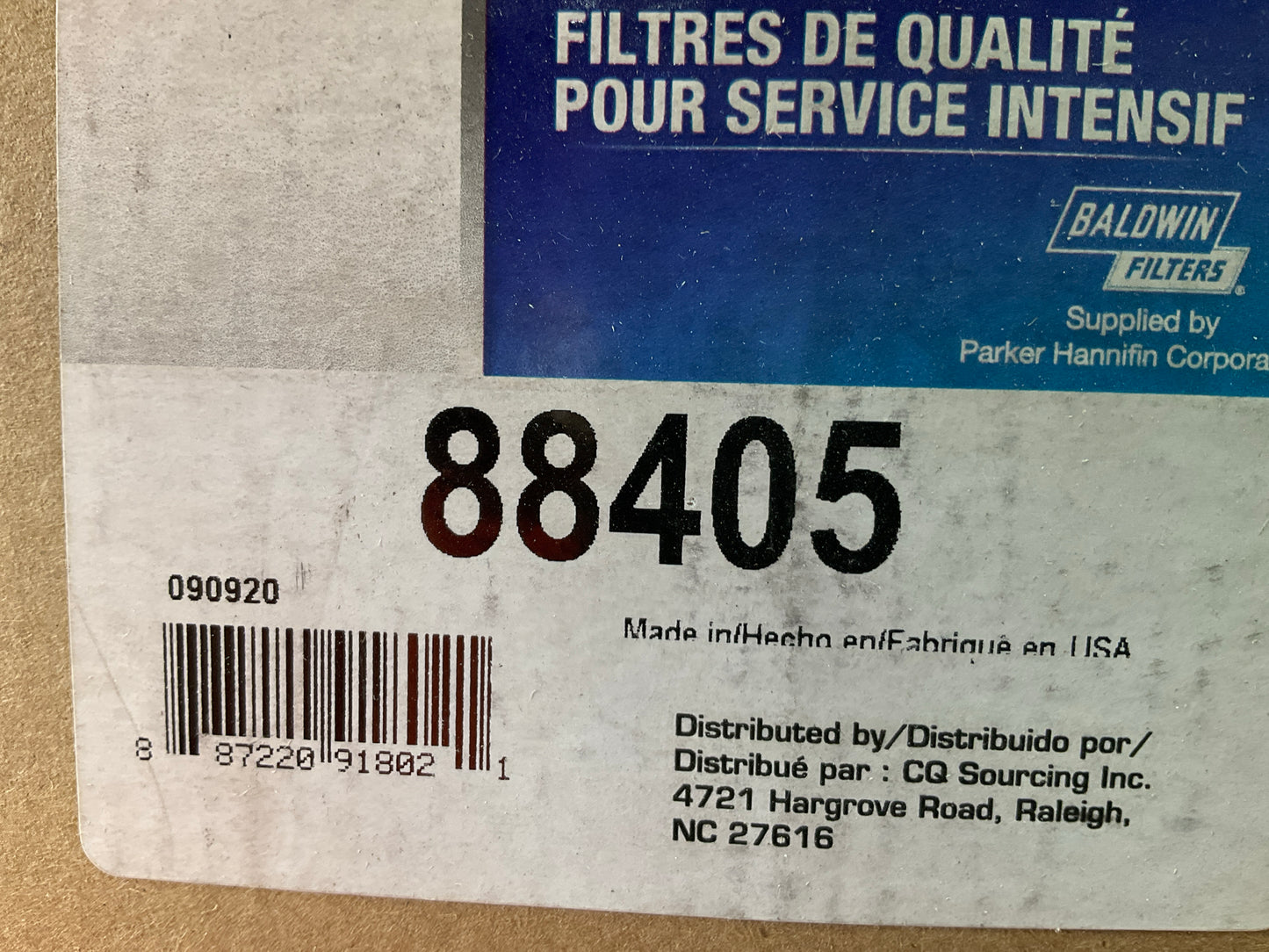 Carquest 88405 Air Filter Replaces: 46405 46402 A45143 AF85 AH1189 PA2804 A2076C