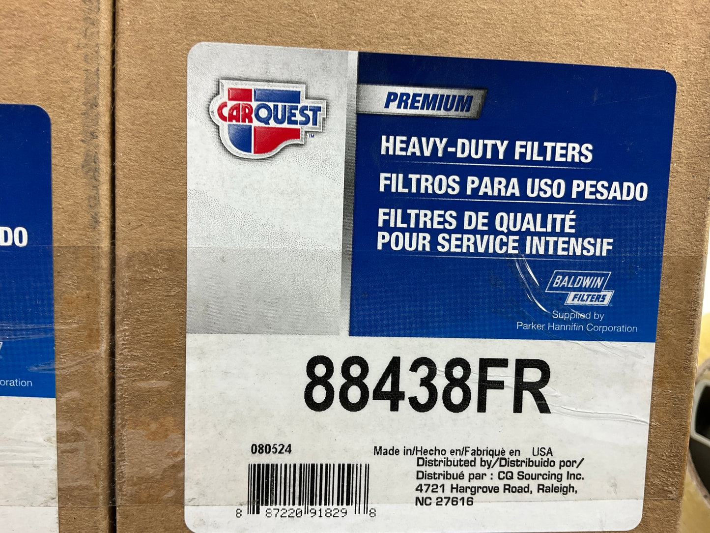 (2) Carquest 88438FR Air Filter - Replaces RS3716, LAF22029, 8001301, P831424