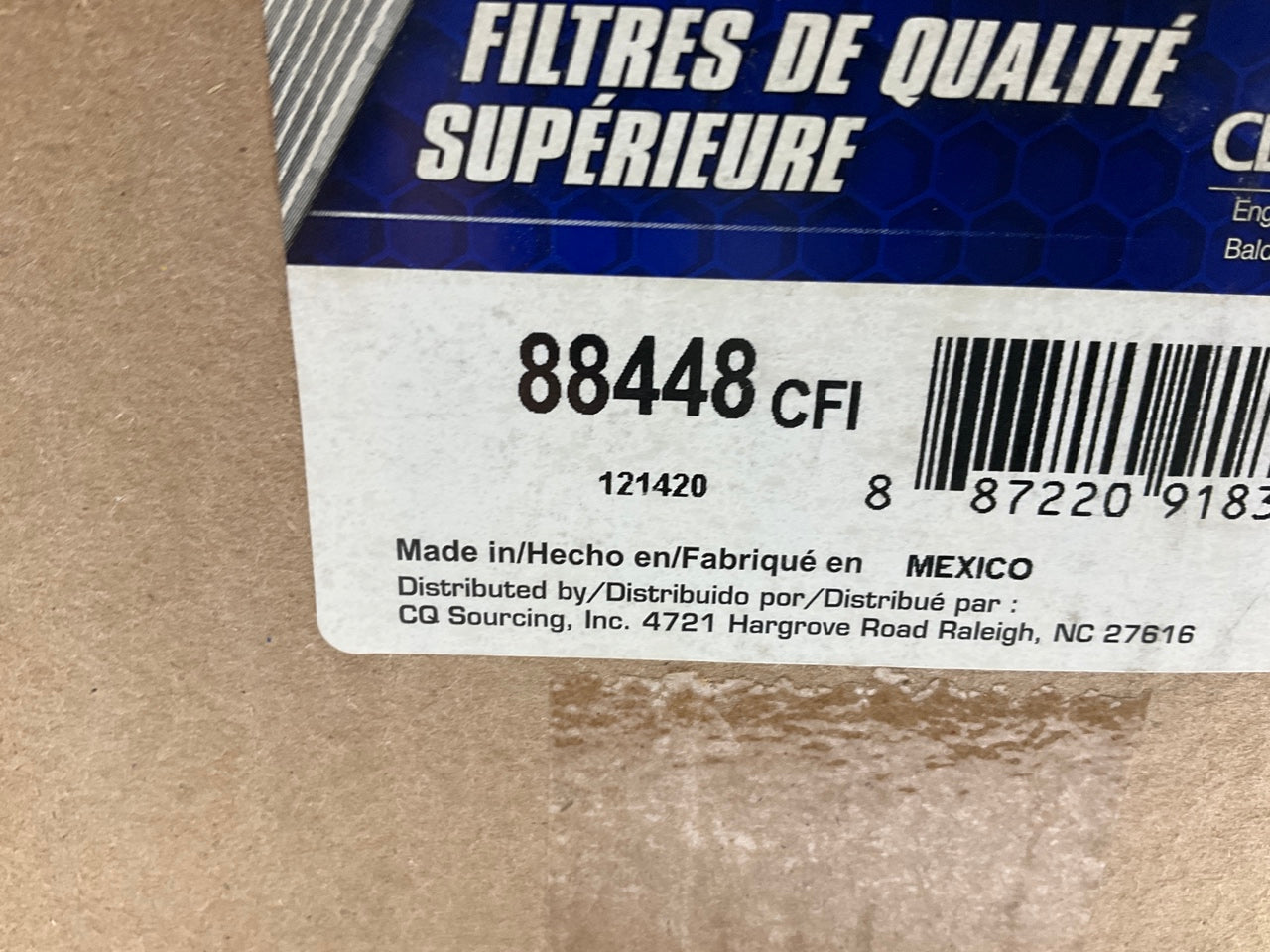 Carquest 88448 Engine Air Filter Replaces 46448 547159R1 P131321 A1566C