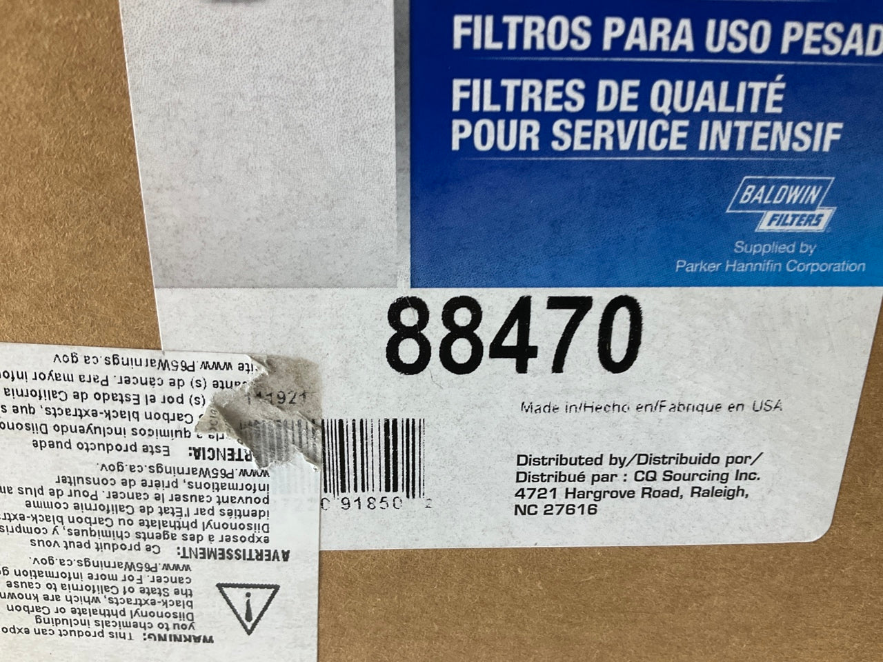 Carquest 88470 Air Filter - Replaces 46470, A65350, RS3712, P538007, CA8535