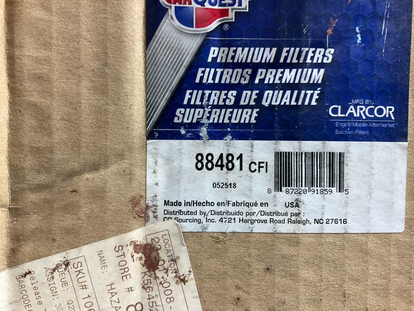 Carquest 88481 Air Filter - Replaces 46481, PA4674FN, P776730, AF25432K, LAF8074