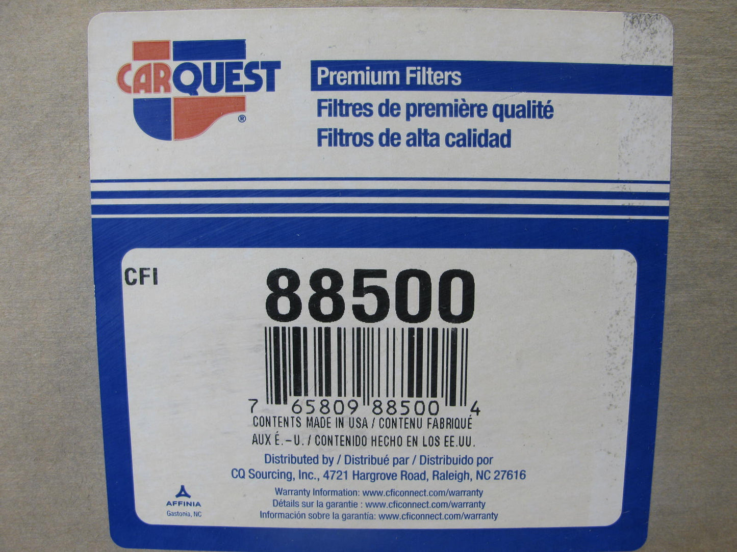 Carquest 88500 Air Filter For 1989-2004 Blue Bird TC2000 5.9L 6.6L Turbo Diesel
