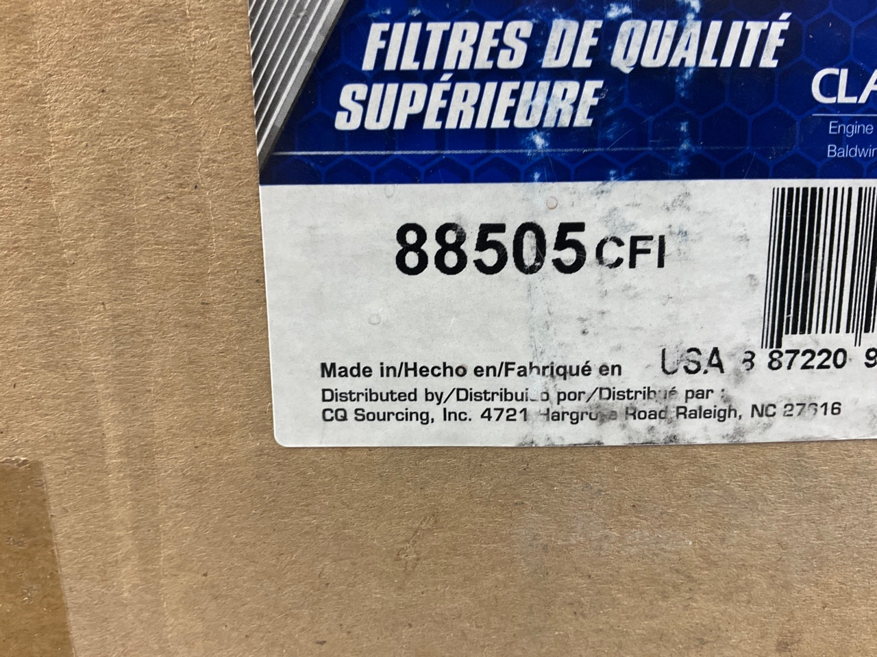 Carquest 88505 Air Filter - Replaces 46505, CA1541, A47145, FA625; 42682, PA2371