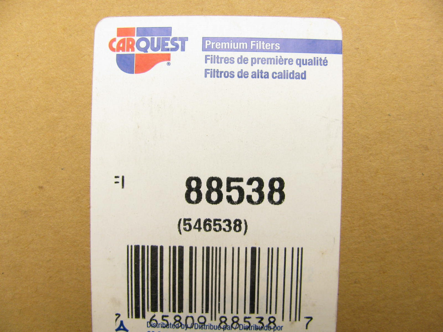Carquest 88538 Air Filter Replaces 46538 6538 LAF8618 AF2187 94538 RE45828