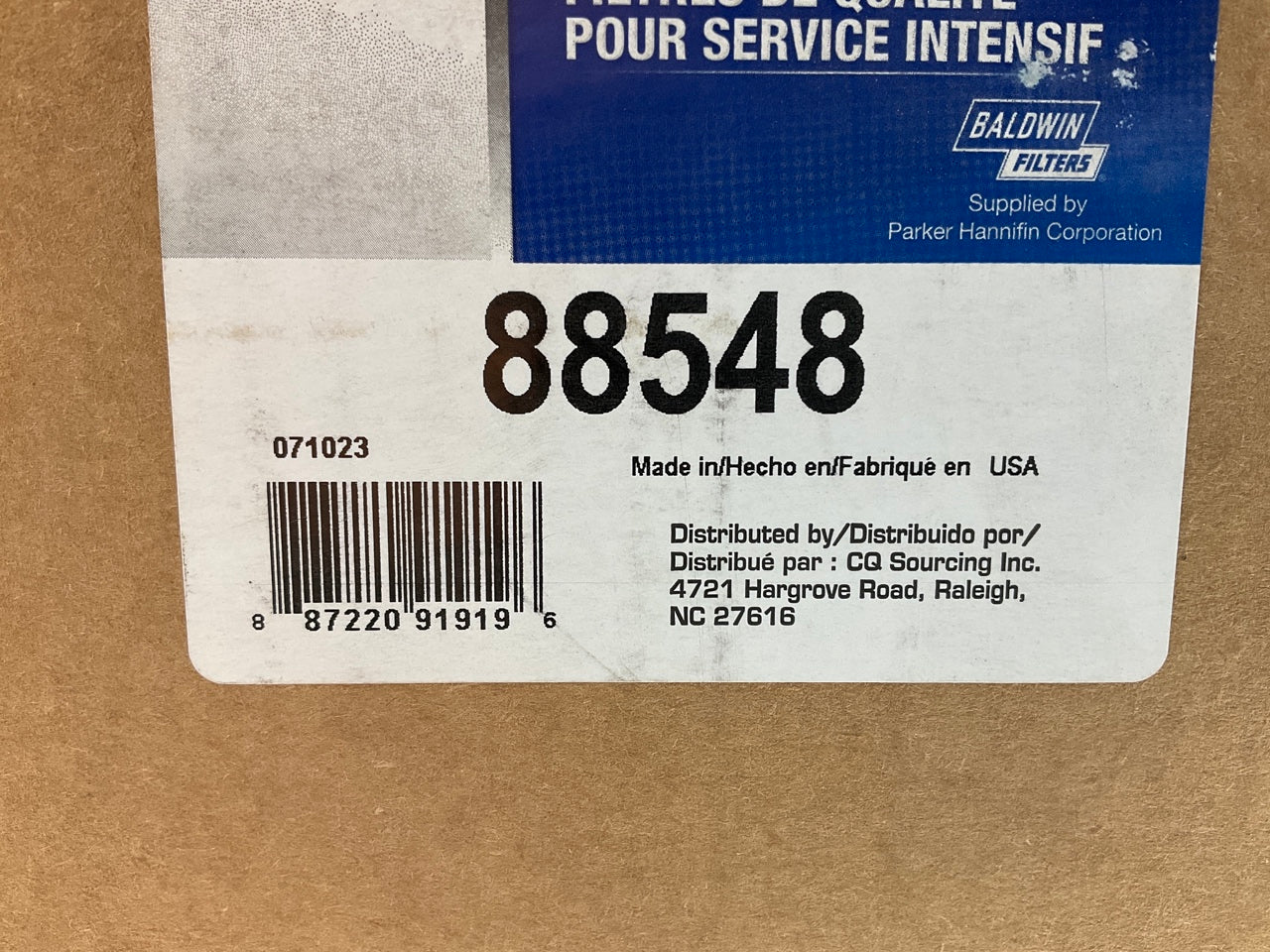 Carquest 88548 Air Filter Replaces 46548 AF4510 LAF1859 PA2635FN P771548 A1454C
