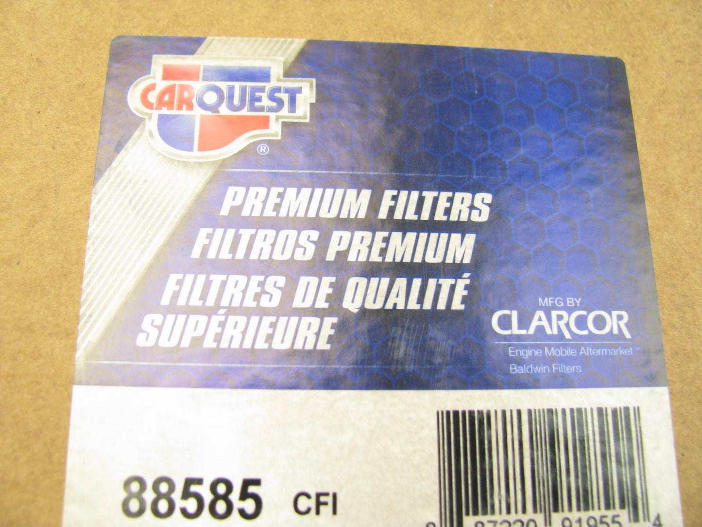 Carquest 88585 Cabin Air Filter For CAT 3E0410, 46585, P780135, PA3777, A25361