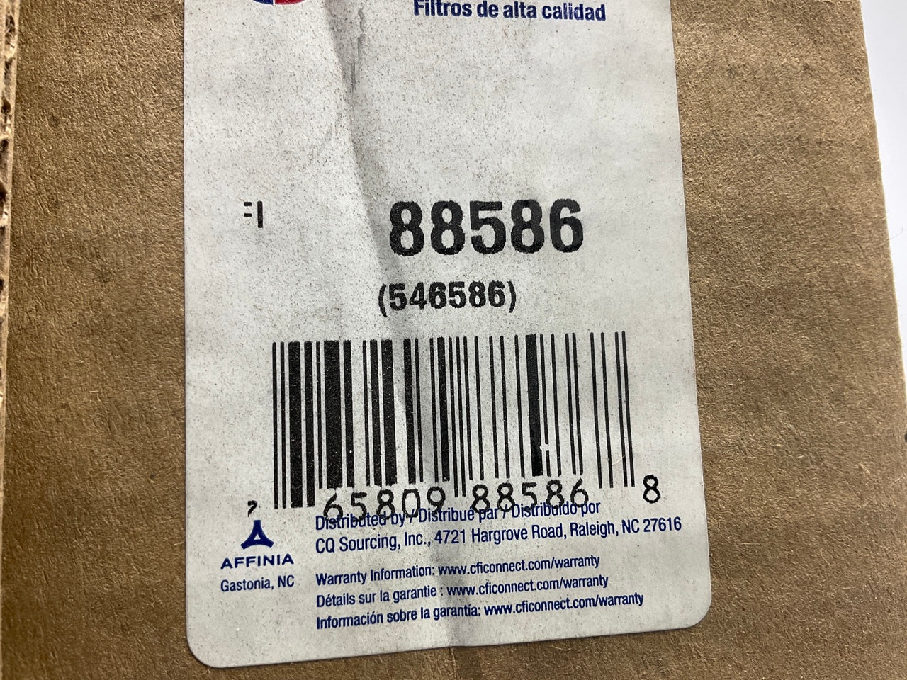 Carquest 88586 Cabin Air Filter - Replaces 46586, PA2499, PA5039,  2014759