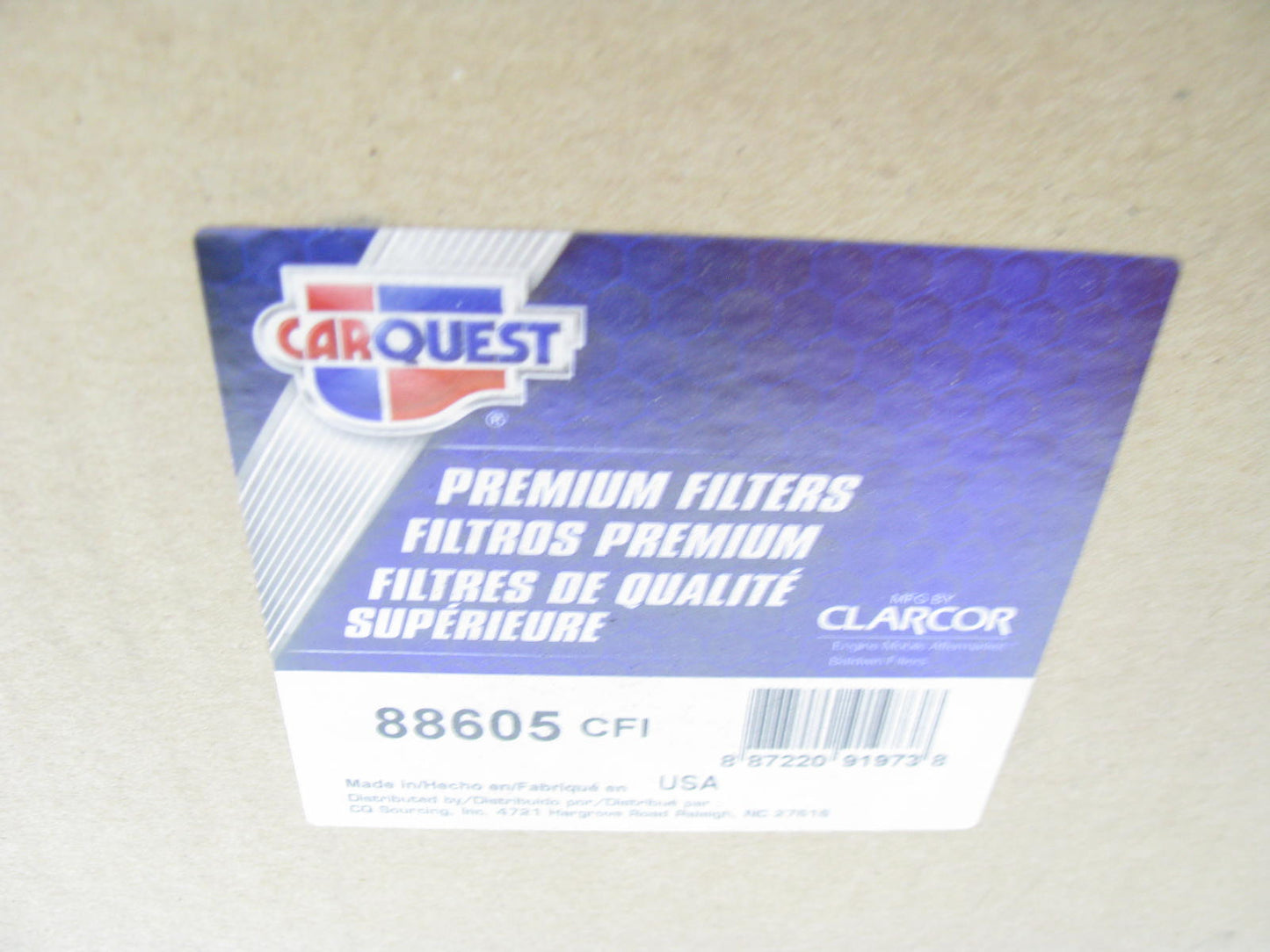 Carquest 88605 Air Filter Replaces CA7495 46605 A65104 LAF3532 AF2246 AF25358