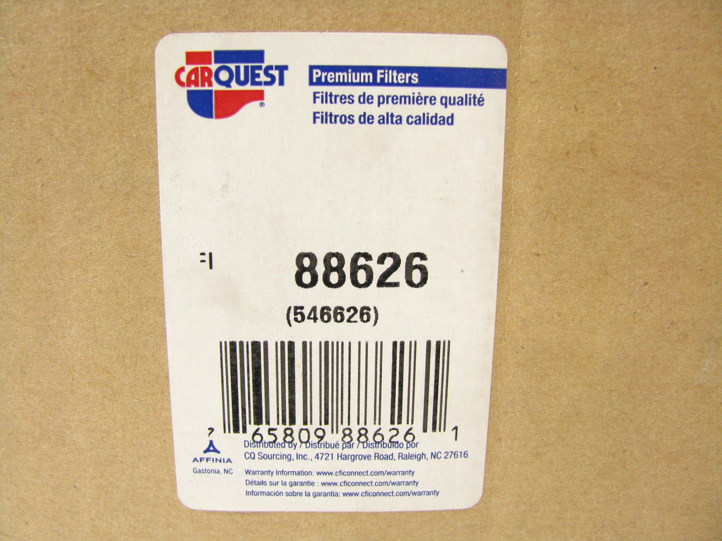 Carquest 88626 Air Filter Replaces 46626 A65163 LAF5733 AF2284 AF25384 P821883