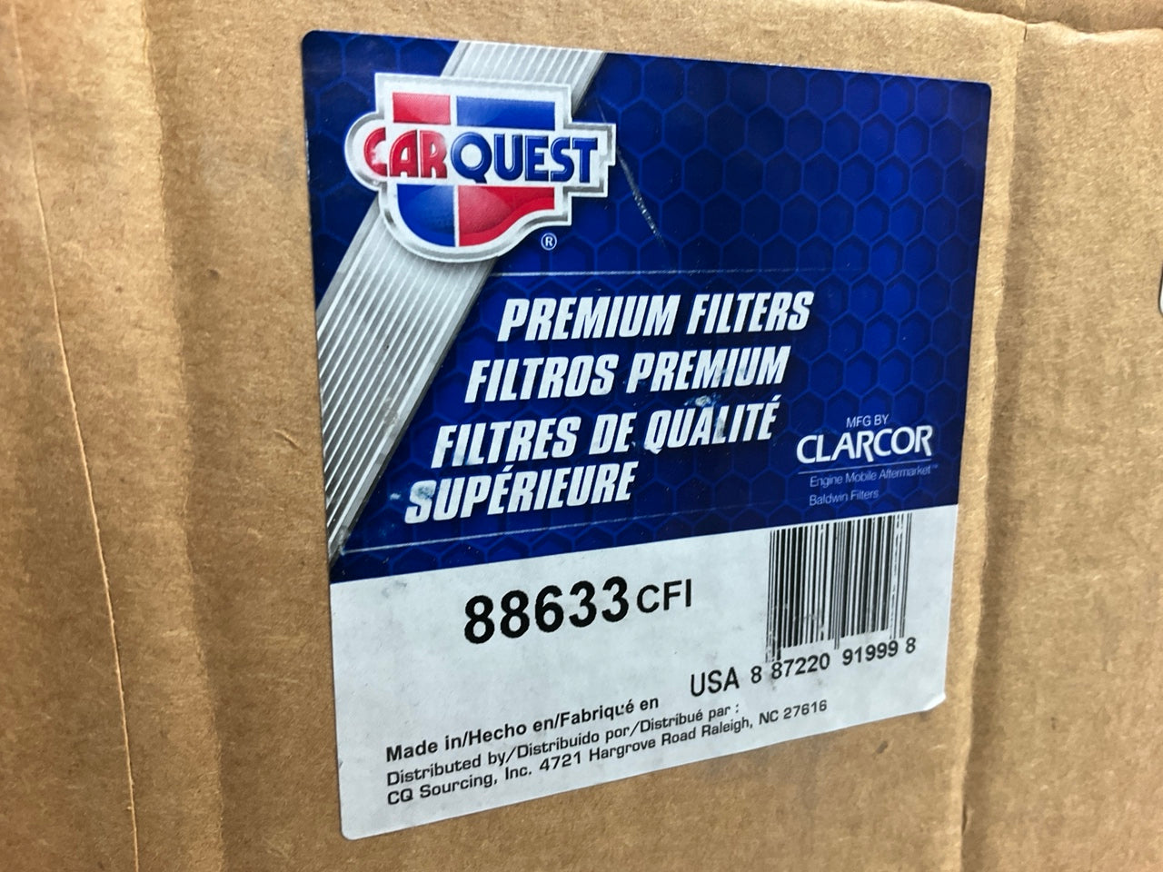 Carquest 88633 Heavy Duty Air Filter Replaces 46633 P522196 AF1765M AF647 CA2511