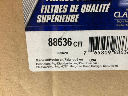 Carquest 88636 Inner Air Filter Replaces  46636 LAF8655 PA4582 AF896 A262C
