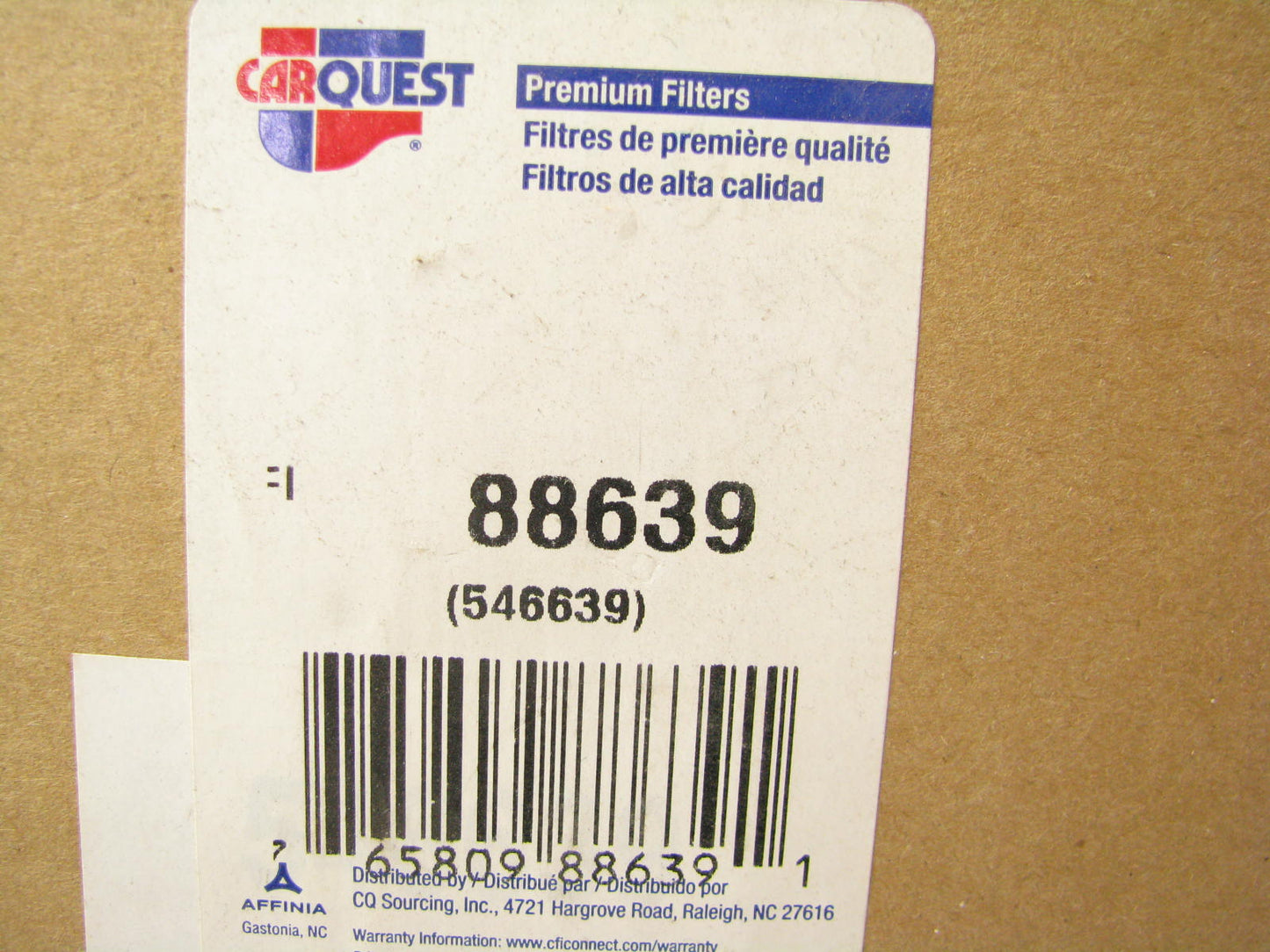 Carquest 88639 Air Filter Replaces 46639 For Liebherr Excavators, PA2831, CA7753