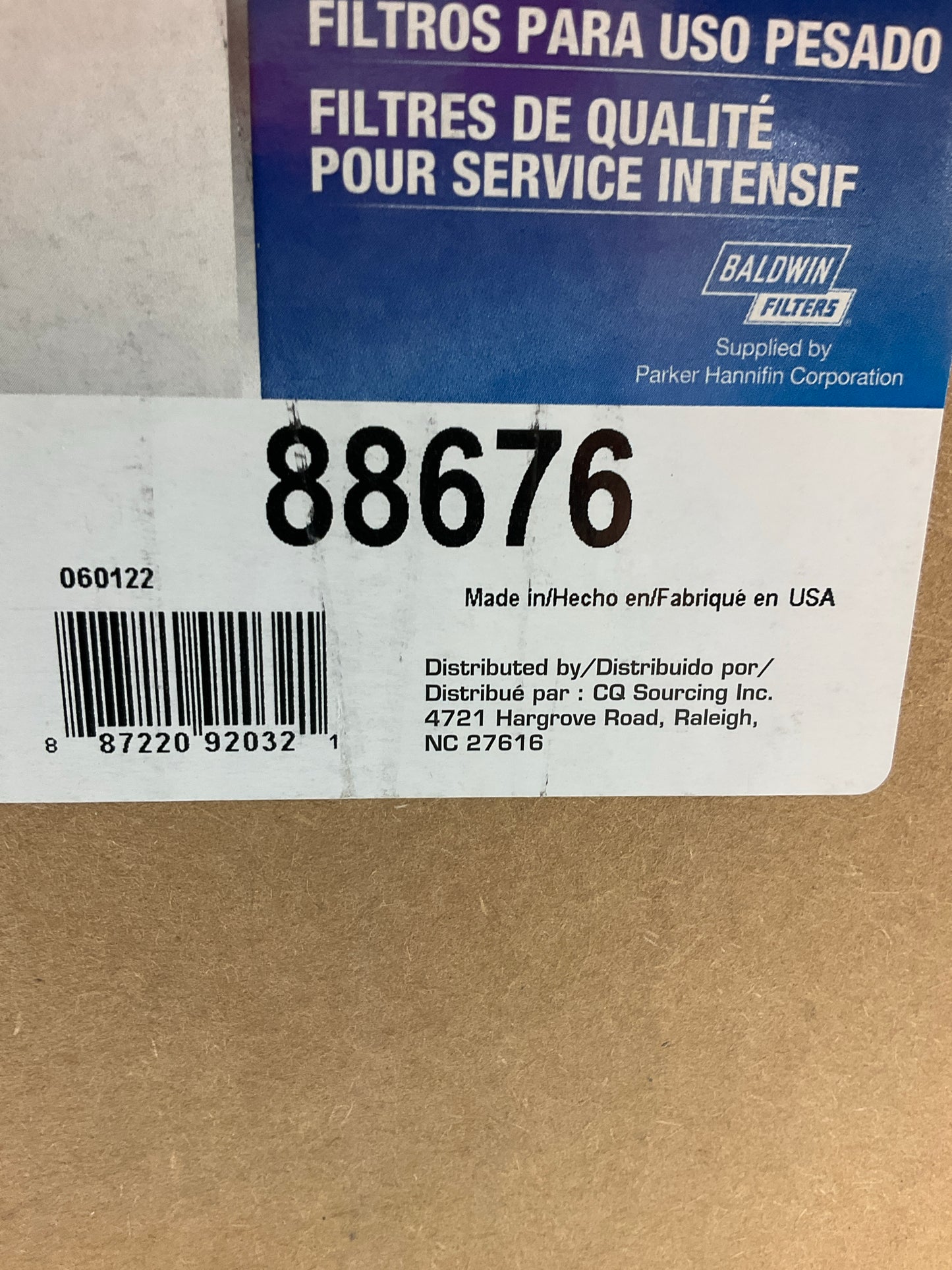Carquest 88676 Air Filter - Replaces 46676, PA2856, P607360, AF4791, AF2176