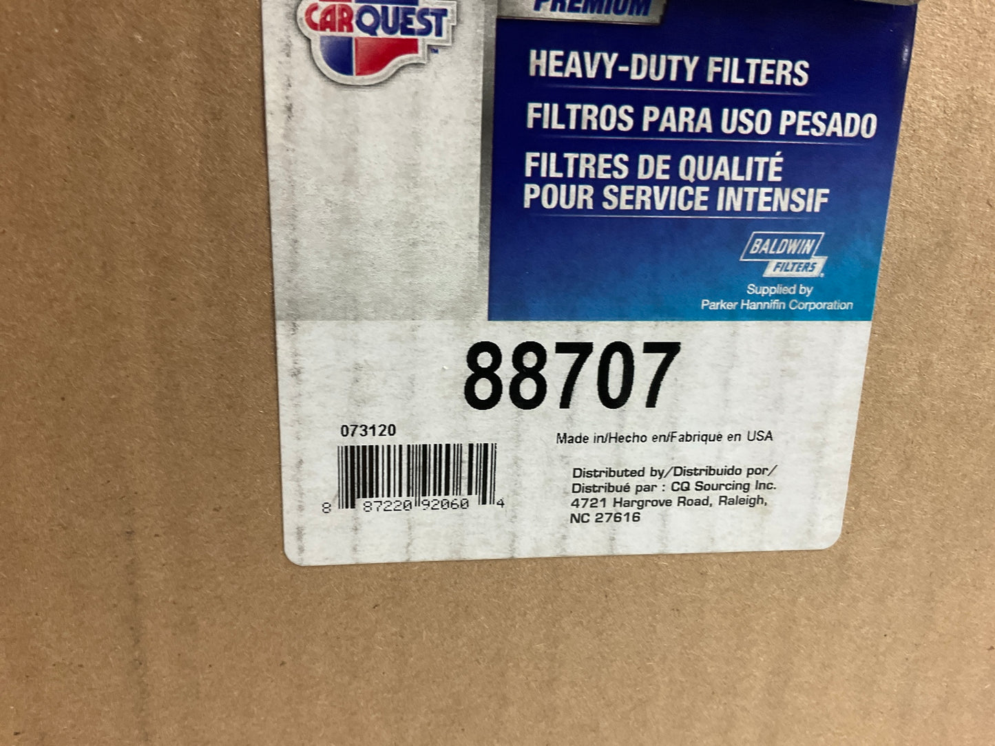 Carquest 88707 Air Filter - Replaces S238646, 3I0941; P545613;  AF1934M, 46707