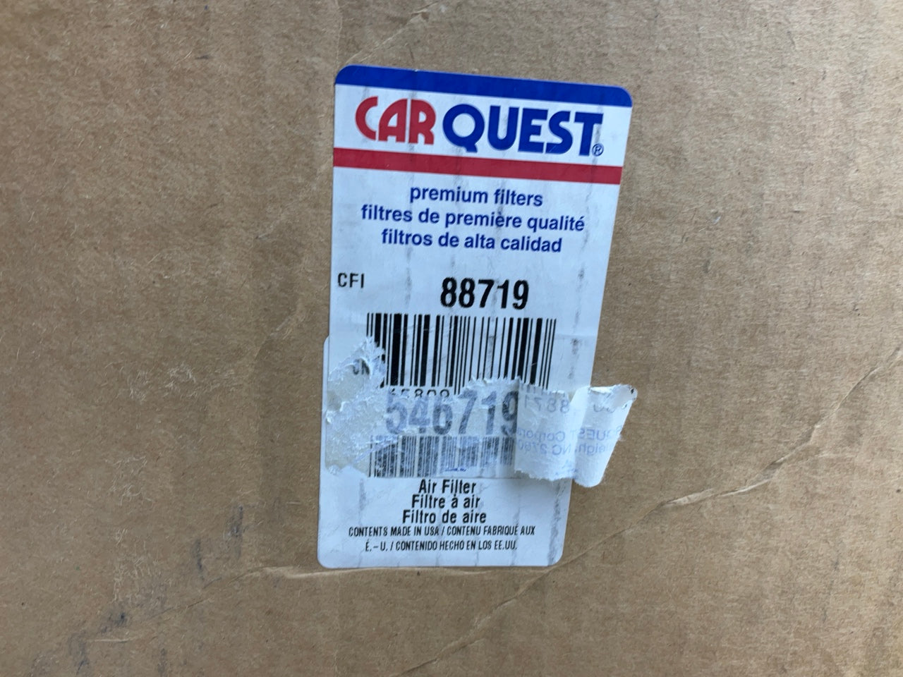 Carquest 88719 Heavy Duty Air Filter Replaces 46719 LAF1768 AF4706 CA6665