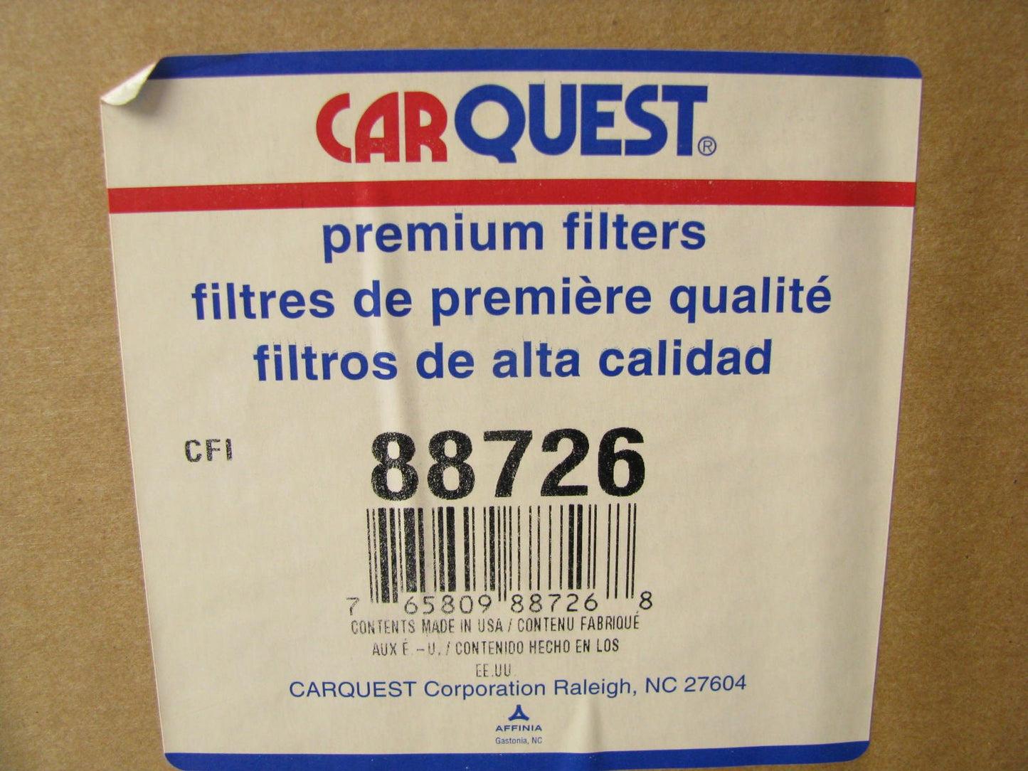 Carquest 88726 Air Filter - Heavy Duty Truck AF872 Fram CA592, 7C-8309 Wix 46726