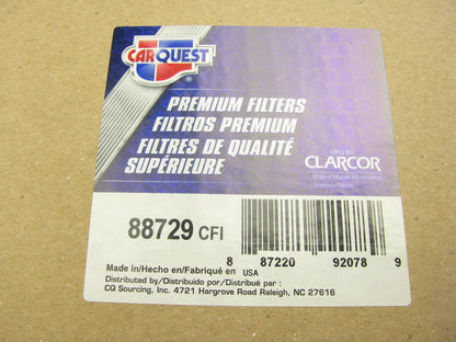 Carquest 88729 Air Filter Replaces: WIX 46729, BALDWIN RS3827