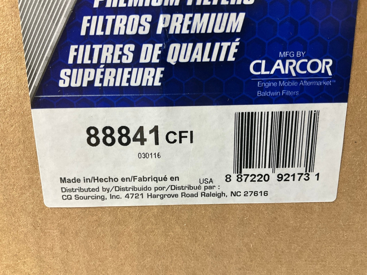 Carquest 88841 Air Filter - Replaces 6792554, PA2785, P775945, PA2785, 46841