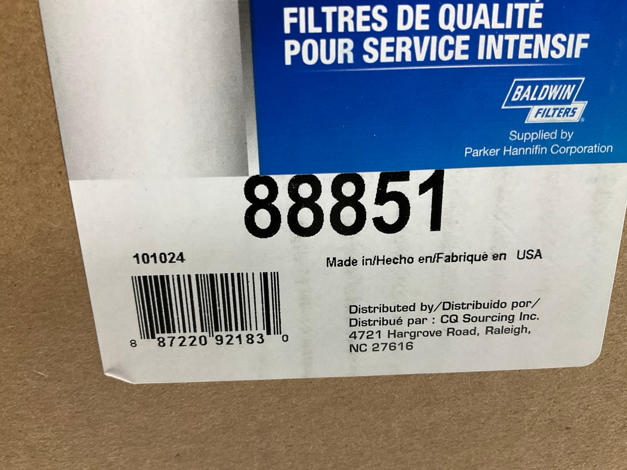 Carquest 88851 Air Filter - Replaces 46851, CA6623, LAF8003, PA2724, P524838