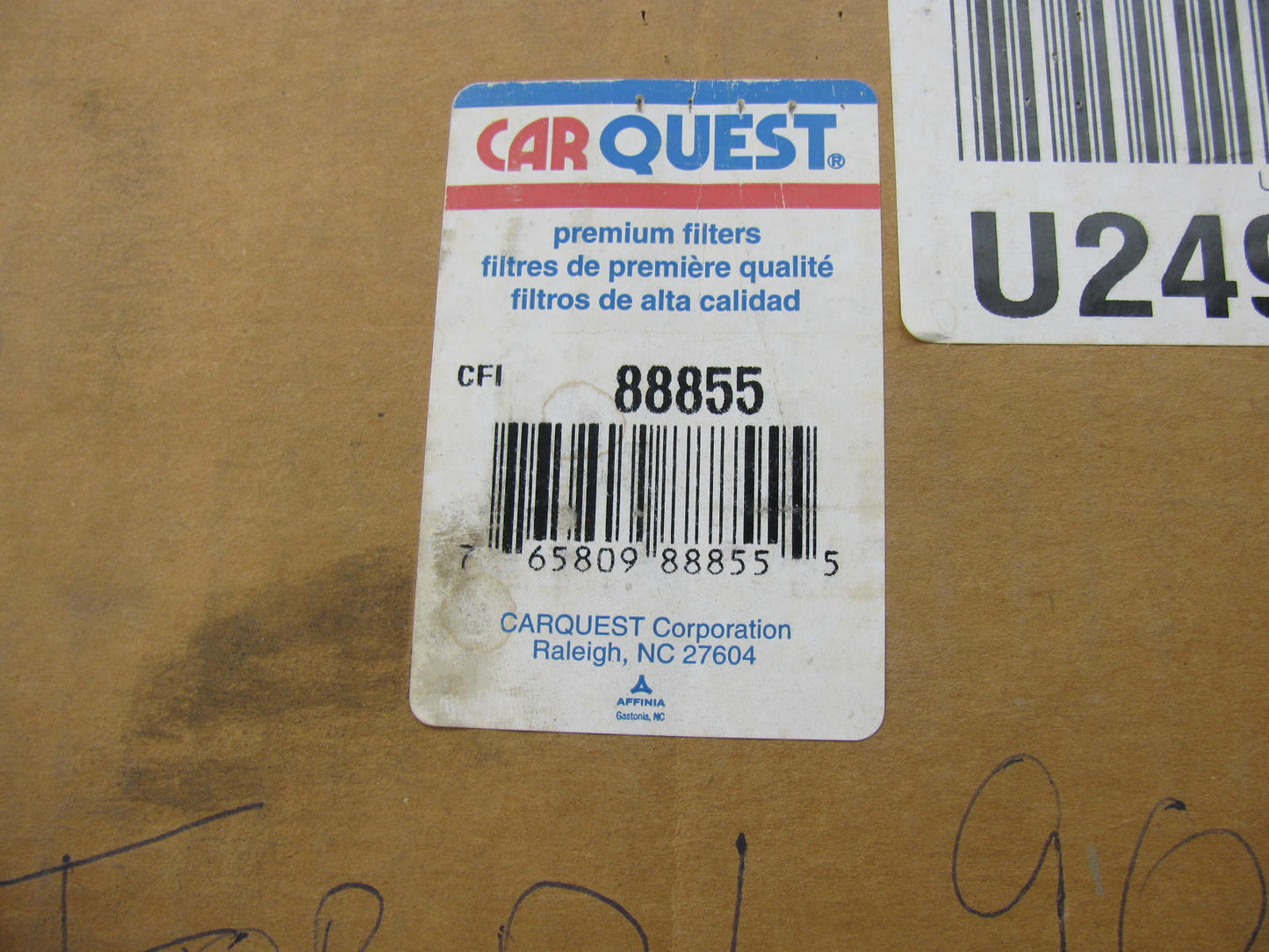 Carquest 88855 Air Filter Replaces CA6319 46854 A85087 LAF8634 AF2087 AF1921