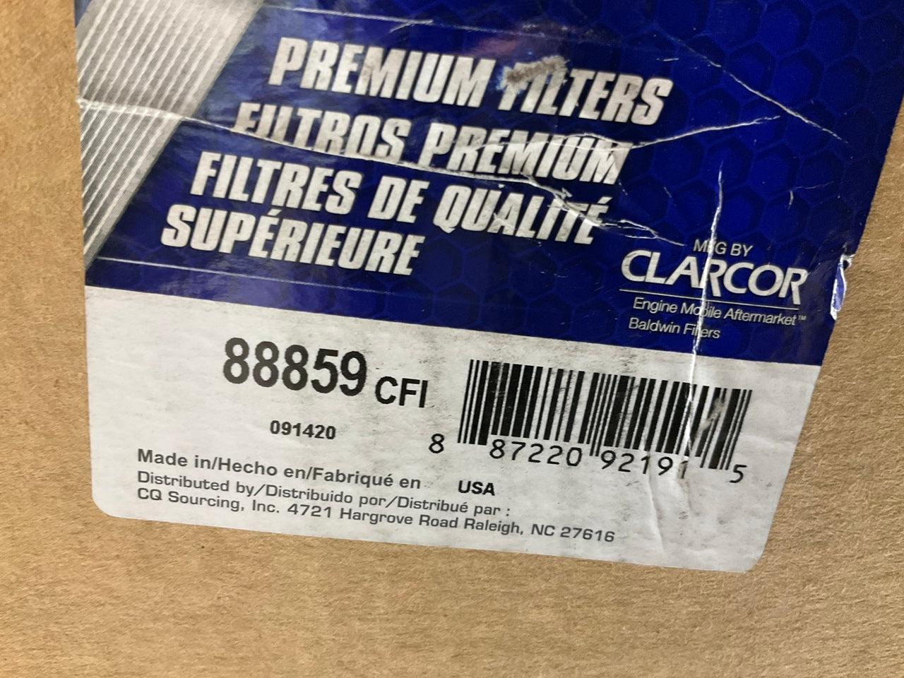 Carquest 88859 Air Filter - Replaces WIX 46859, PA4657, CA7460, PA4657, LAF22022