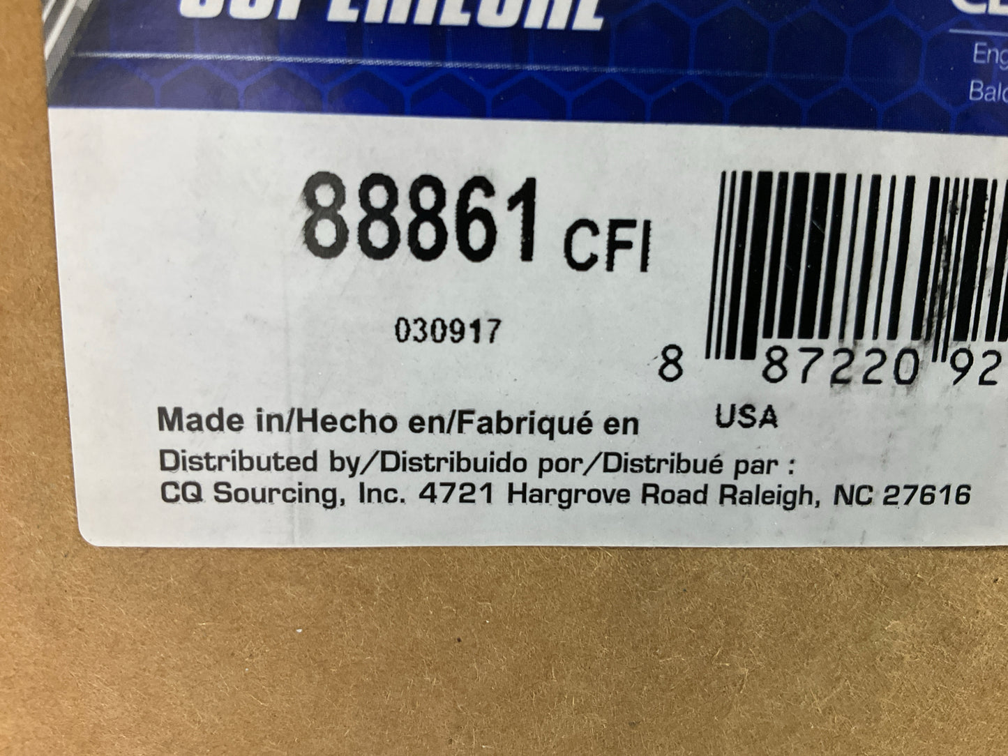 SMALL DENT Carquest 88861 Air Filter - LAF2551, PA3987, AH1200, CA9499, 46861