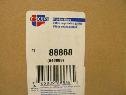 Carquest 88868 Air Filter Replaces: 46868 A84545 6868 LAF2608 AF2082 AF996M