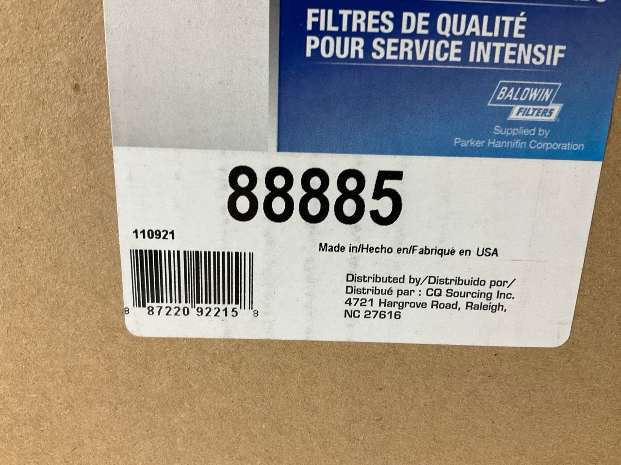Carquest 88885 Air Filter Replaces: 46885 FA733 AF1797M P185026 PA2632 7C-8318