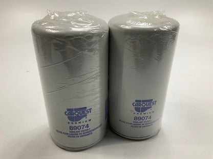 (2) Carquest 89074 Coolant Filter Replaces 24075 W64455 4074 LFW5870 WC4 P554075