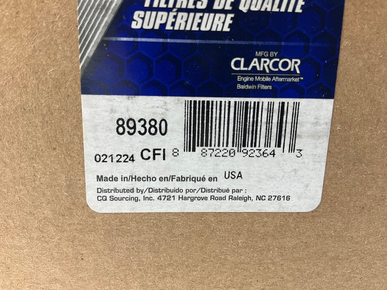 Carquest 89380 Fuel Filter Housing For Goldenrod FW Separator W/ 1'' Fittings