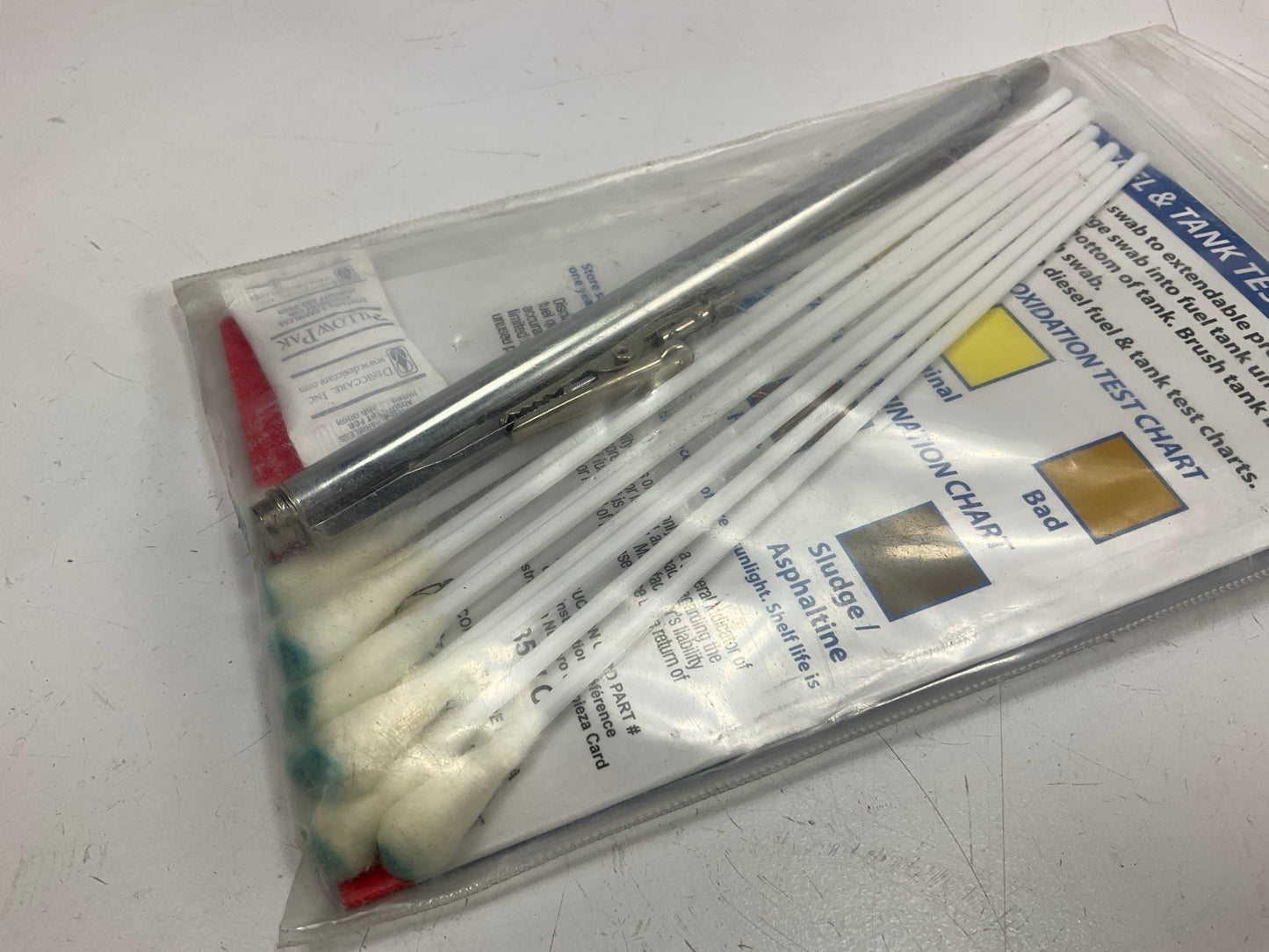 Carquest 89383-TESTKIT 4 In 1 Diesel Fuel & Tank Contamination Test Swabs