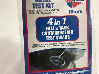 Carquest 89383-TESTKIT 4 In 1 Diesel Fuel & Tank Contamination Test Swabs