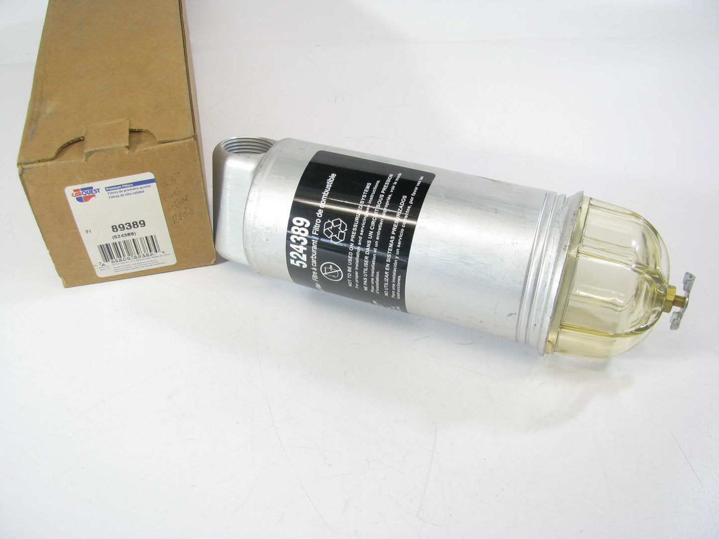 Carquest 89389 Water Trap Fuel Filter Assembly Gravity Flow Service Tanks 24389