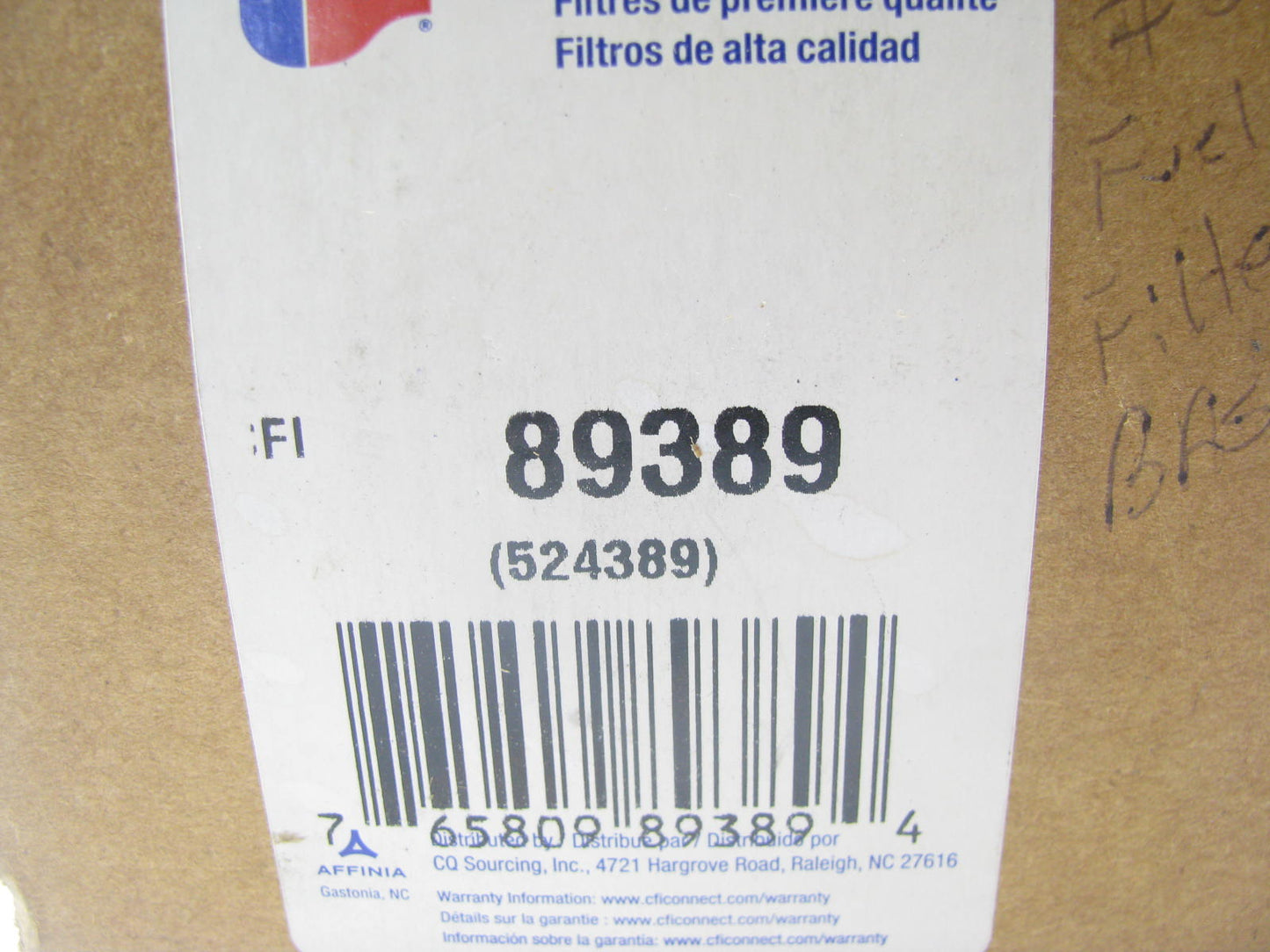 Carquest 89389 Water Trap Fuel Filter Assembly Gravity Flow Service Tanks 24389