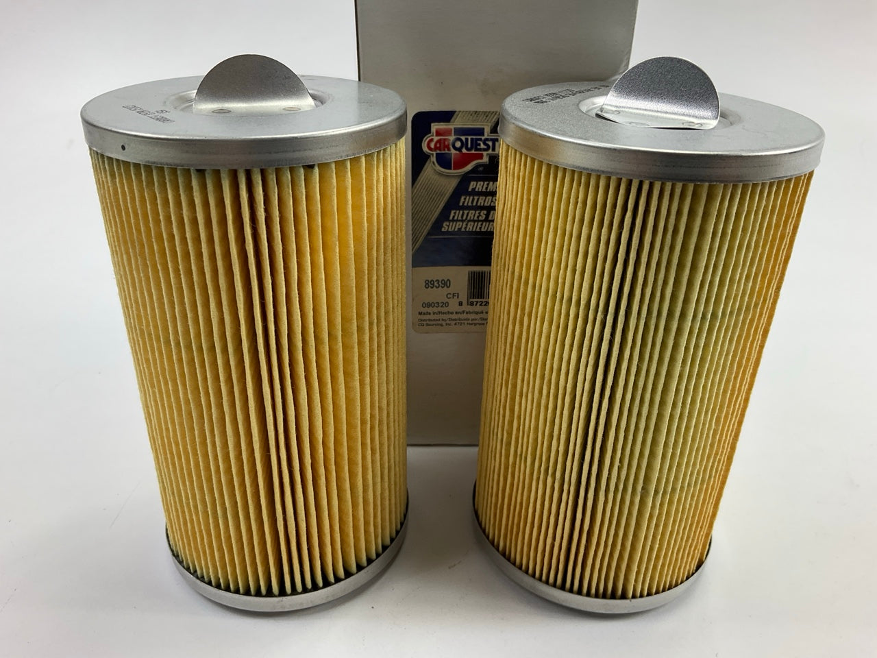 (2) Carquest 89390 Replacement Fuel Filter Element For 24389 Assembly