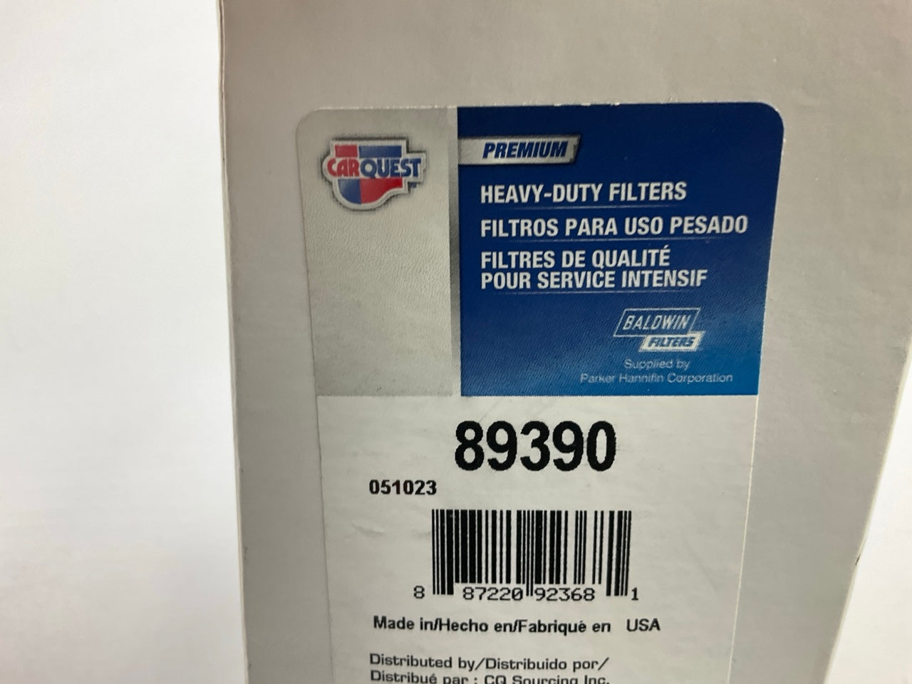 (2) Carquest 89390 Replacement Fuel Filter Element For 24389 Assembly