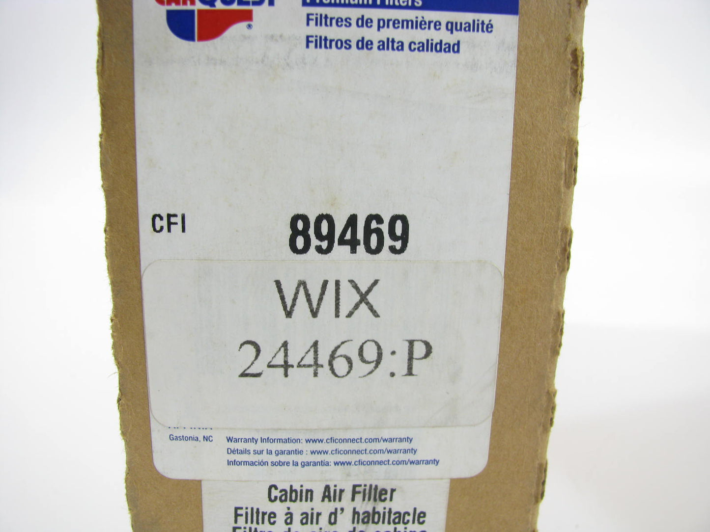 Carquest 89469 Cabin Air Filter Replaces PA11380 24469 LAF8791 AF25573 PA5328