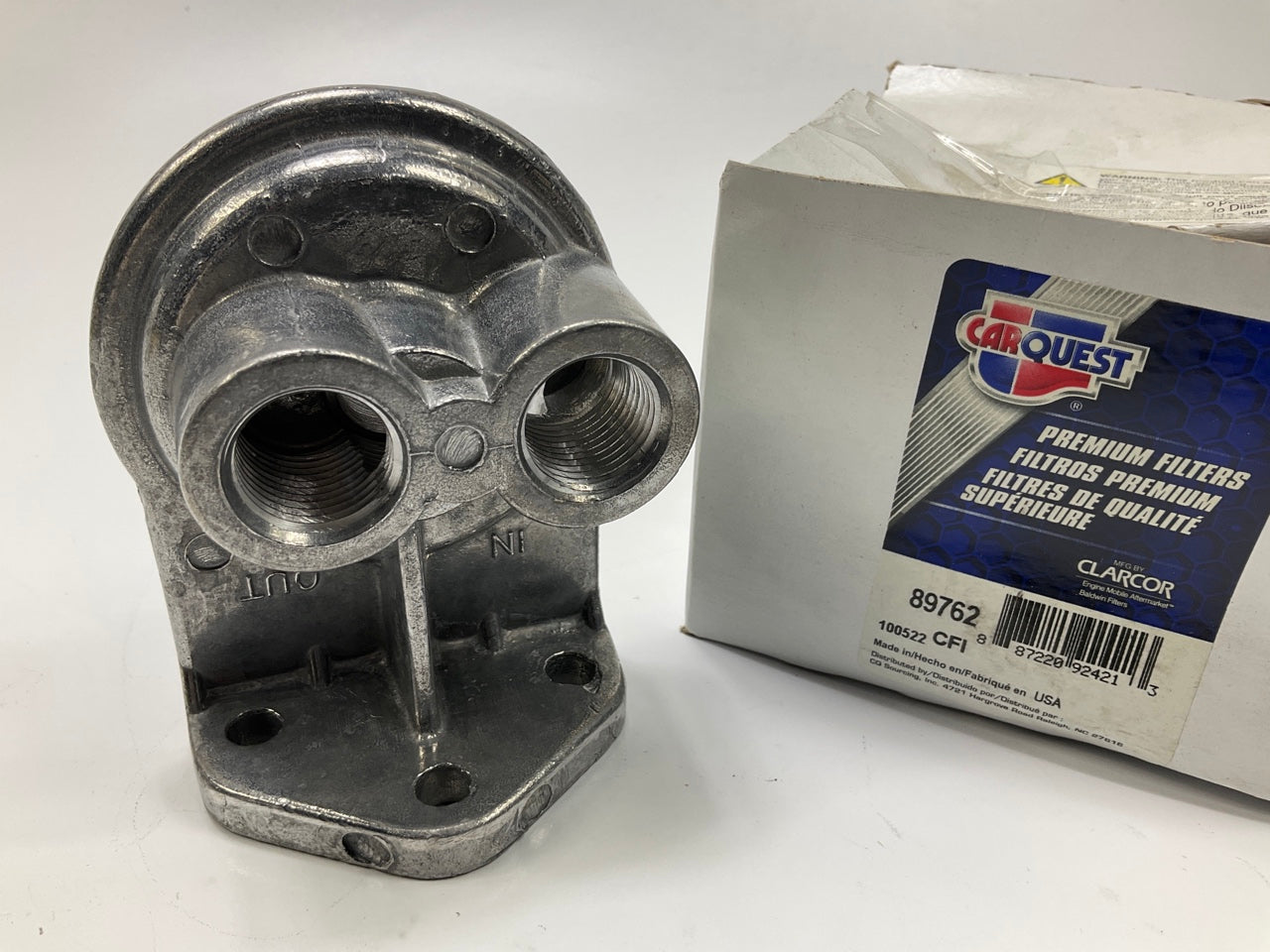 Carquest 89762 Engine Oil Filter Housing Mount Adapter, Replaces 24762, HPK2