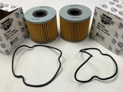 (2) Carquest 89931 Motorcycle Engine Oil Filter Replaces 16510-45040 16500-45810