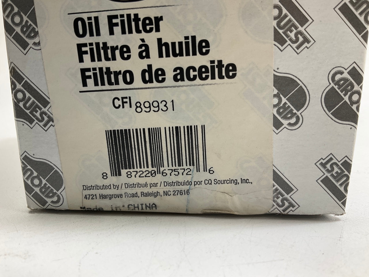 Carquest 89931 Motorcycle Engine Oil Filter - Replaces 16510-45040, 16500-45810