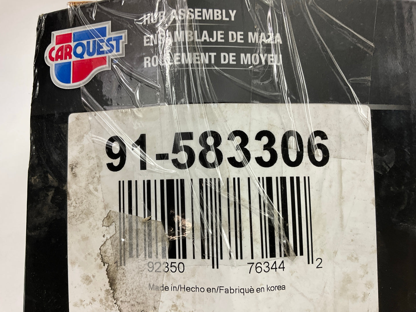 Carquest 91-583306 Rear Wheel Bearing And Hub Assembly