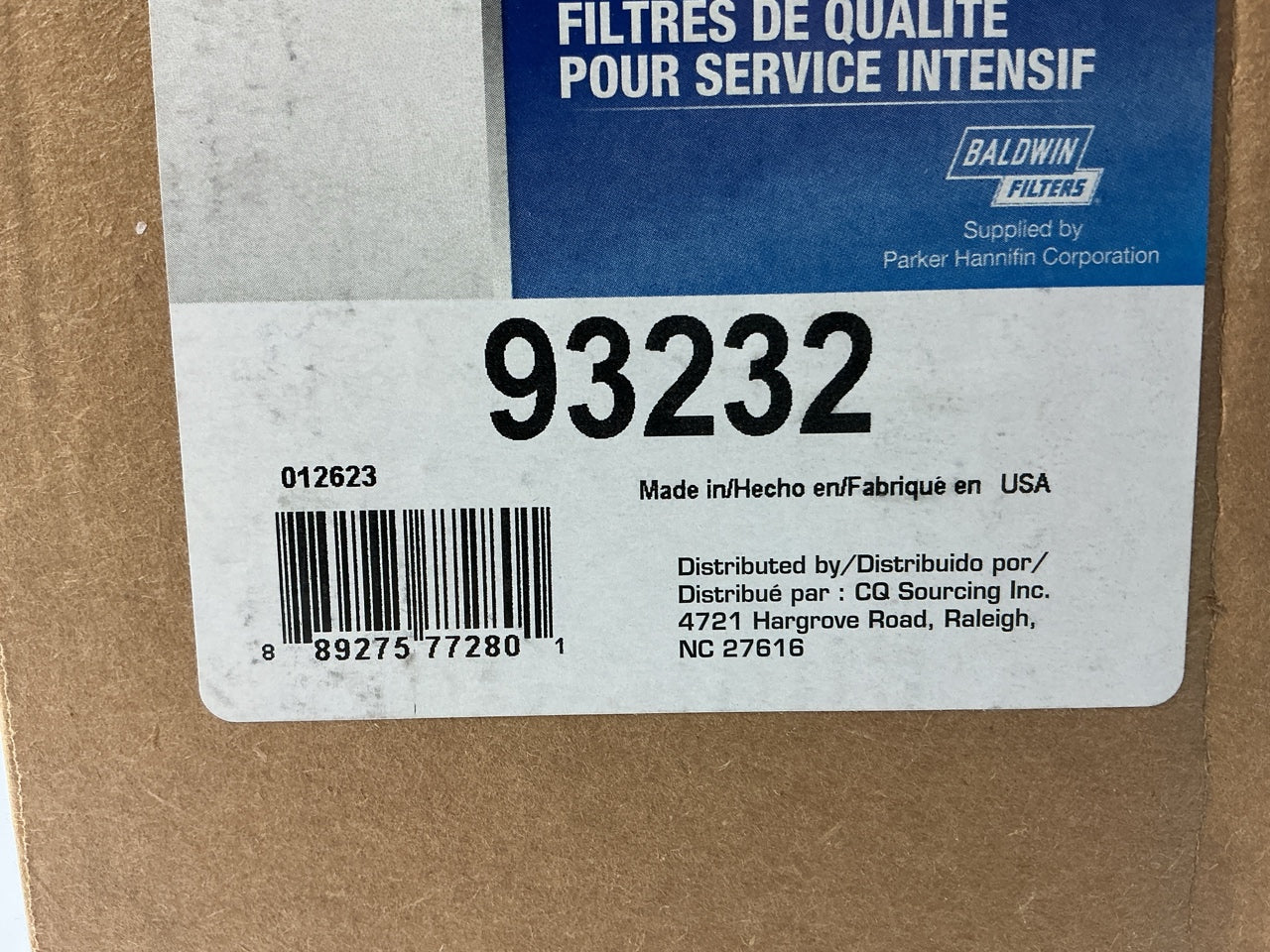 Carquest 93232 Air Filter Replaces 42489  PA2344-FN LAF281 CAK8200S AH19062