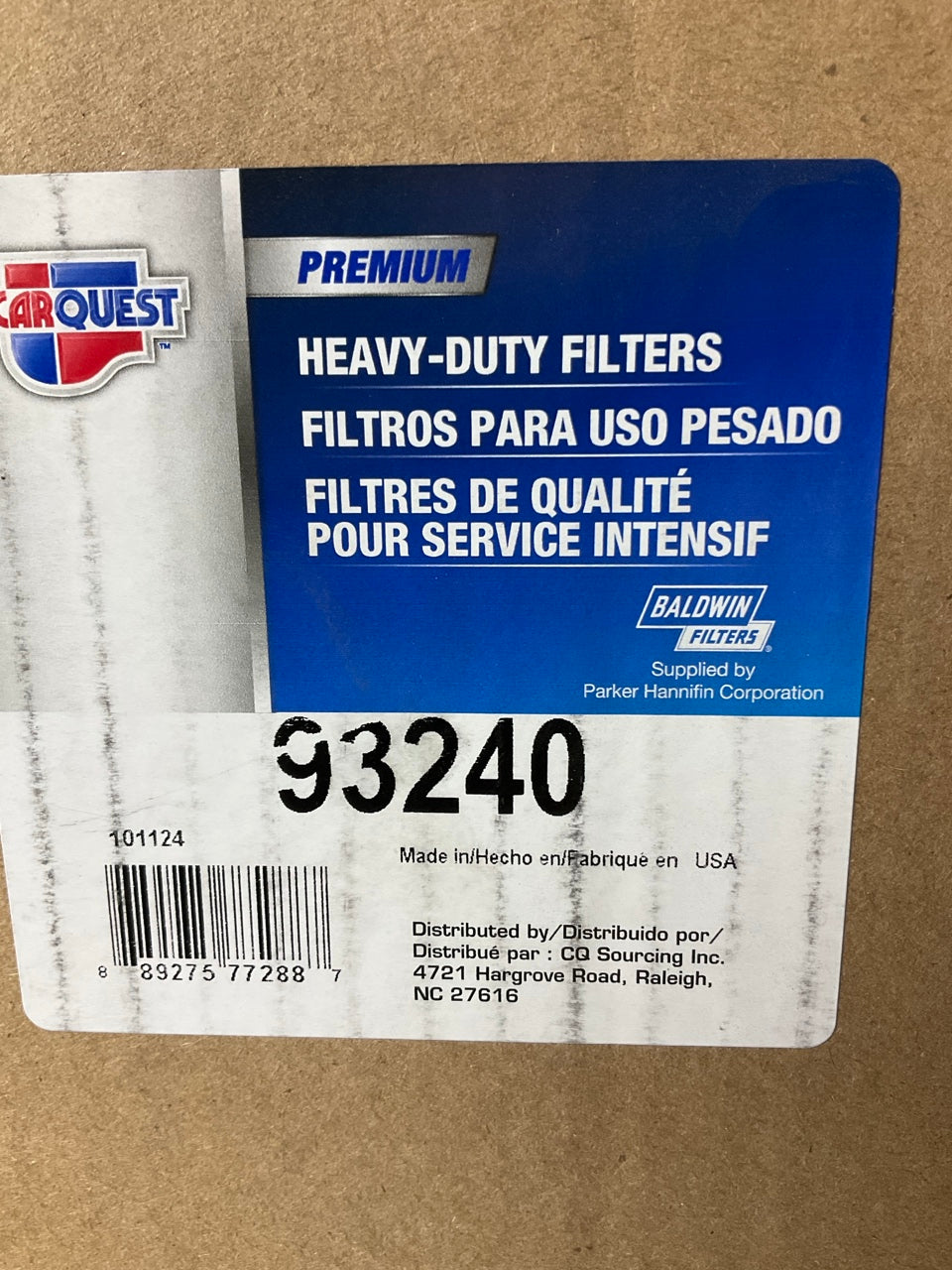 Carquest 93240 Heavy Duty Air Filter Replaces D8HZ-9601-B, 8997222, 526059-C91