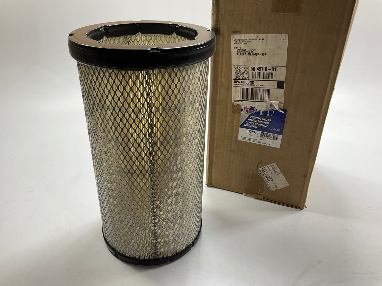 Carquest 93259 Air Filter - Replaces 6I2506, 46592, CA7480SY, P532506, RS3511