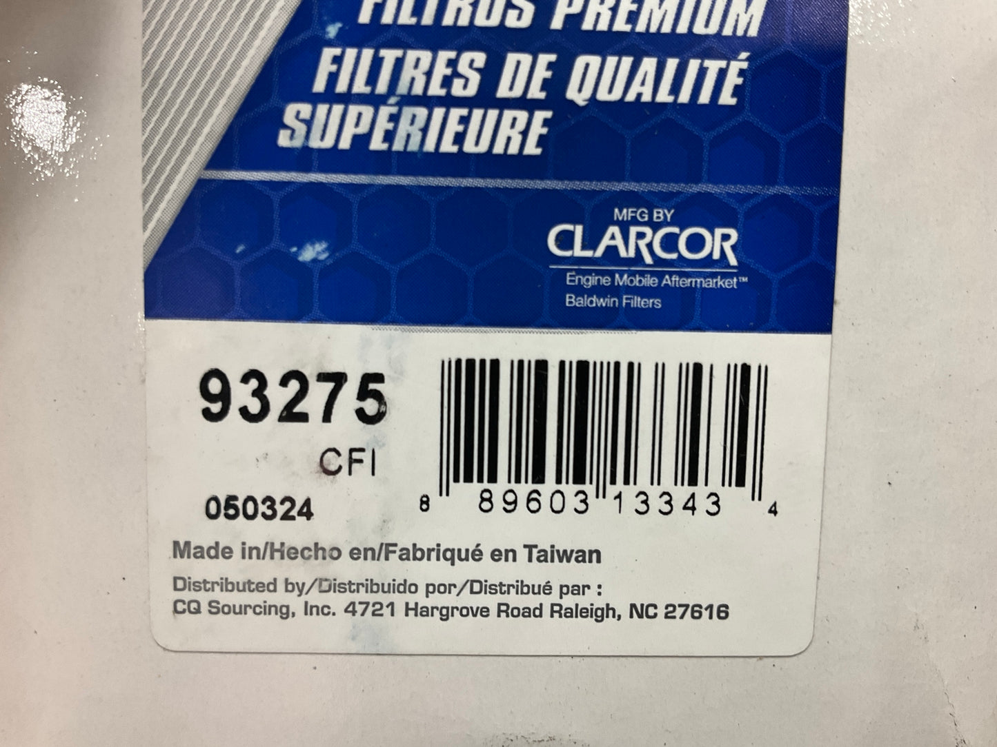 Carquest 93275 Air Filter Breather - Replaces PA5700, AF27819,  AF2487, 11172907